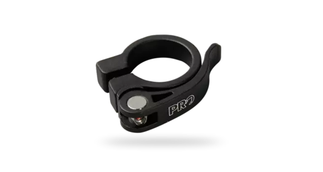 Хомут подседельный для велосипеда PRO QR черный 31,8 мм, PR900112
