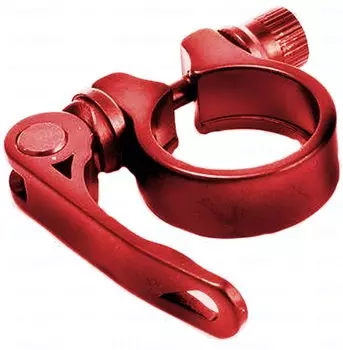 Хомут подседельный TRIX, с эксцентриком, ø 28.6 mm, алюминий, красный, AS-01+SQ-128