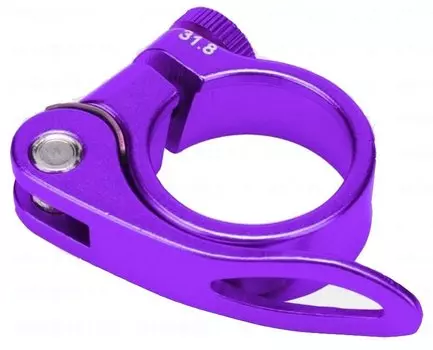 Хомут подседельный TRIX, с эксцентриком, ø 31.8 mm, алюминий, фиолетовый, AS-17+SQ-133