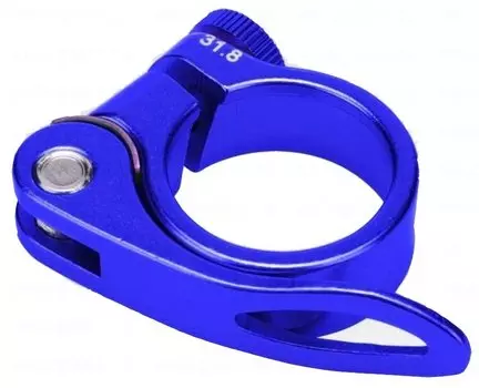 Хомут подседельный TRIX, с эксцентриком, ø 31.8 mm, алюминий, синий, AS-17+SQ-133