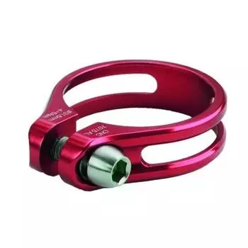 Хомут подседельный велосипедный Mighty 34,9мм алюминий 6066 Т6 болт 9г красный 5-250831