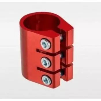 Хомут рулевой стойки TRIX для трюкового самоката, 32мм, 3 болта, красный, red