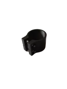 Хомут TRIX LARGO, рулевой стойки для самокатов, 33мм, под 2 болта, алюминий, черный, 9903