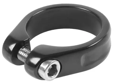 Хомут велосипедный M-Wave подседельный, 31,8мм, анодированный алюминий, черный, 5-250938