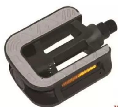 Педали для велосипеда Vinca пластиковые с резиновыми вставками, 105*88мм, VP 66P