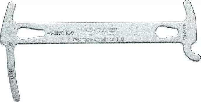 Измеритель износа цепи BBB multi-tool Chainchecker, with chain hook and hex wrench, Silver, 2020, BTL-125