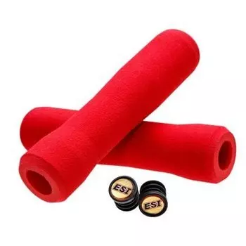 Грипсы велосипедные ESI Fit XC, 130 мм, силикон, красный, FTXRD