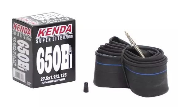 Велокамера KENDA SUPERLITE 27.5", 1.9-2.125 (50/57-584), суперлегкая, спортниппель 48 мм, 5-515241