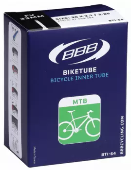 Камера велосипедная BBB 26", 2,125/2.25 AV, BTI-64