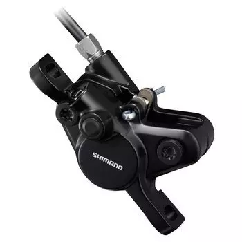 Калипер гидравлический SHIMANO MT400 EBRMT400MPRXL, post mount, алюминиевый, пластиковые колодки.