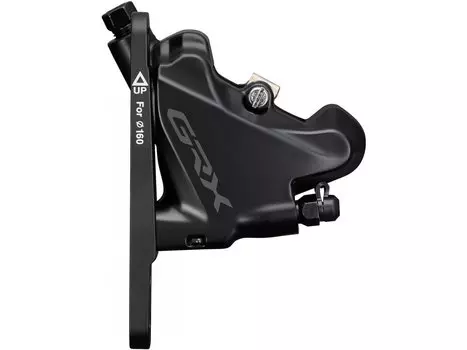 Калипер гидравлический SHIMANO RX400, GRX, передний, flat mount, с адапт. Под 140/160мм, полимерн. колодк, IBRRX400F6RF