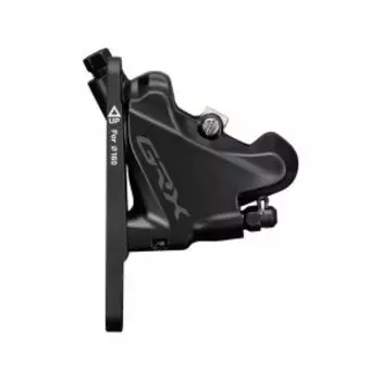 Калипер гидравлический SHIMANO RX400, GRX, передний, flat mount, с адапт. Под 140/160мм, полимерн. колодк, IBRRX400F6RF