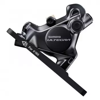 Калипер гидравлический SHIMANO Ultegra R8170, передний, flat mount, адаптер 140/160 мм, колодки L03A, IBRR8170F6RF