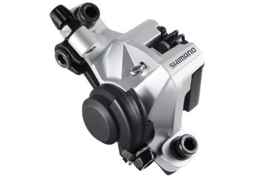 Калипер механический Shimano BR-M375 передний или задний, пластиковые колодки, EBRM375MPRS
