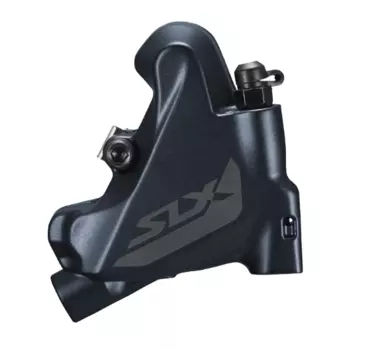 Калипер SHIMANO SLX M7110, задний, гидравлический, flat mount, с болтами, полимерные колодки, IBRM7110RDRX