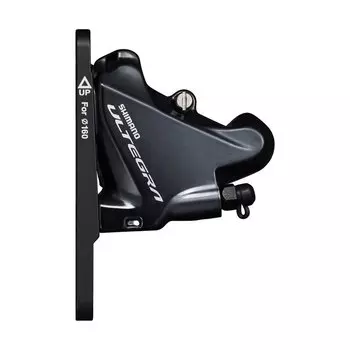 Калипер SHIMANO Ultegra R8070, передний, гидравлика, flat mount, полимерные колодки L02A, IBRR8070F1RF