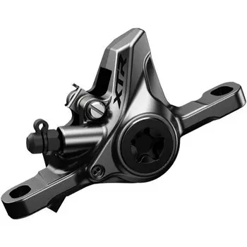 Калипер Shimano XTR M9100, гидравлика, post mount, металлическая колодка K04Ti, без адаптера, IBRM9100MPMX