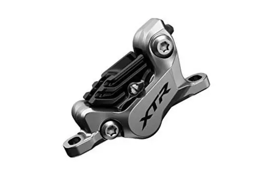 Калипер Shimano XTR M9120, гидравлика, post mount, металлическая колодка, N04C с кулером, без адаптера, IBRM9120MPMF