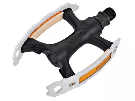 Педали WELLGO C174, CITY, пластик/алюминий, ось из бористой стали, 9/16", 110х80х25мм, 250г, C174