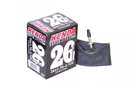 Камера KENDA 26"х1.75-2.125 (47/57-559) толщина стенки 0,73мм Superlite спортниппель, 5-515221