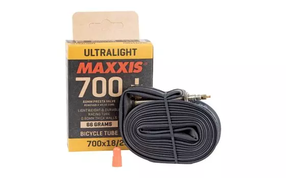 Камера Maxxis FlyWeight, 700x18/25C, ниппель Presta, велониппель, IB69880200