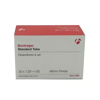 Камера велосипедная Bontrager Standard, 20x1.25-1.5, для складных велосипедов, SV 48mm, TCG-88301