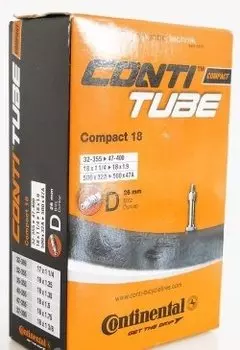 Камера велосипедная Continental Compact 18", 32-355 / 47-400, D26, данлоп, 0181181