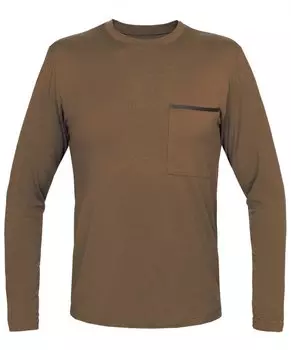Футболка RedFox Riverside LS, мужская, коричневый