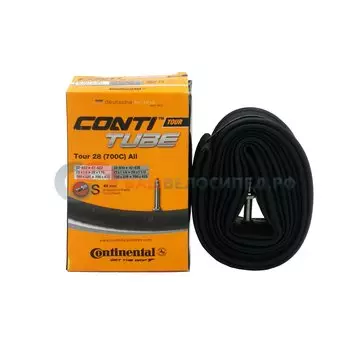 Камера велосипедная Continental Tour 28", 32-622 / 47-622, S42, спортниппель, 0182031