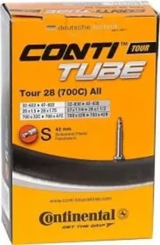 Камера велосипедная Continental Workshop Tour 28", 32-622 / 47-622, S42, спортниппель, 0180681