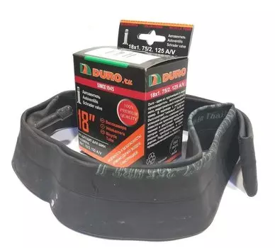 Камера велосипедная DURO, 18x1,75/2,125, бутил,автониппель A/V, DHB01004