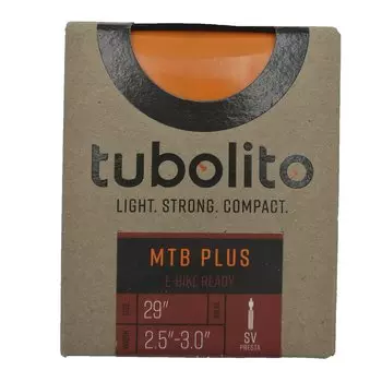 Камера велосипедная ELVEDES Tubo-MTB-29-Plus, 2.5-3.0, легкая, под дисковый тормоз, нипель 42 мм, вес 115 г, 33000022