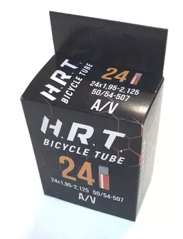 Камера велосипедная H.R.T., 24", авто ниппель 48 мм, 1,95-2,125 (50/54-507), 00-010032