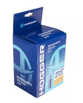 Камера велосипедная HOGGER 27,5"х 3,0 AV, бутиловая, TBHG-27-30AV HOGGER