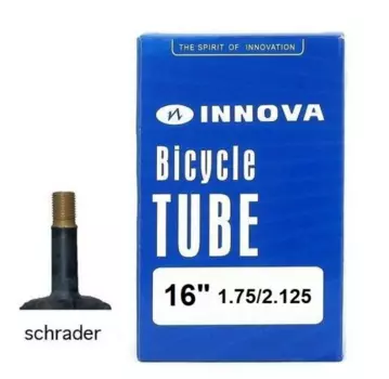 Камера велосипедная INNOVA, 16x1,75/2,125, авто-ниппель A/V, 16INN1752125