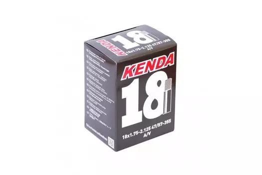 Камера велосипедная KENDA 18"х1.75-2.125 (47/57-355), авто ниппель, 5-511334