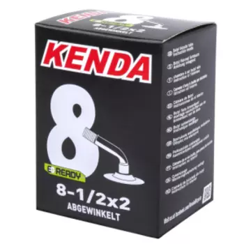 Камера велосипедная KENDA 8,5" 2,00 (49-225), автониппель, изогнутость 45`, 5-511808