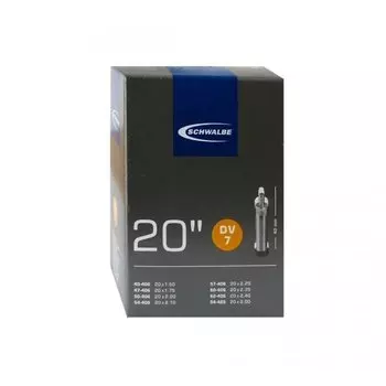 Камера велосипедная SCHWALBE, 20", 40/62-406 IB, DV7 40 mm, 05-10415611