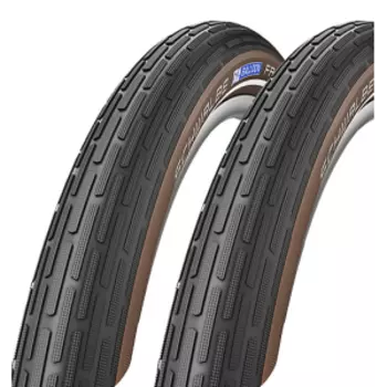 Велопокрышка SCHWALBE FAT FRANK, 28x2.0, K-Guard, TwinSkin, HS375, SBC, 50EPI, Black/Coffee-Reflex, 11101227
