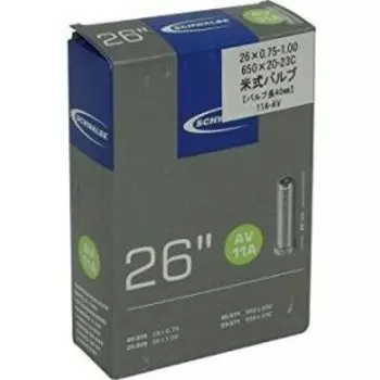 Камера велосипедная Schwalbe AV11A, 20/25-559/571,1х1,5, 26", 40mm автовентиль, 10422240