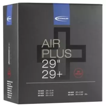 Камера велосипедная Schwalbe SV19+AP AIR PLUS, 29", 54/65-622, IB 40мм, бутиловая, 10461443