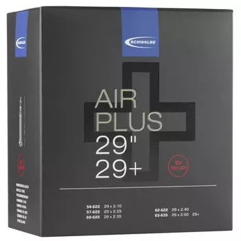 Камера велосипедная Schwalbe SV19+AP AIR PLUS, 29", 54/65-622, IB 40мм, бутиловая, 10461443