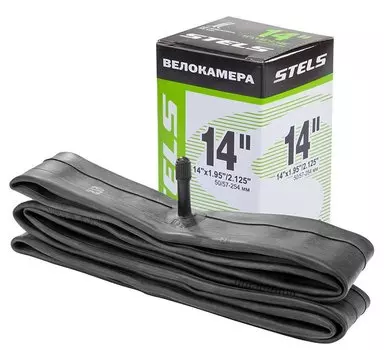 Камера велосипедная Stels, 14" 1,95-2,0, AV, 760004, LU081487 BOX