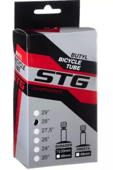 Камера велосипедная STG, 28Х1,5/1,75", автониппель 33 мм, бутил, Х82423
