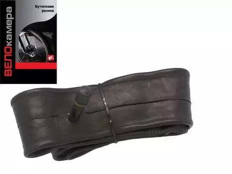 Камера велосипедная SUNCHASE, 22х1 3/8, A/V, бутиловая резина,автониппель, в цветной коробочке, ZSU17349