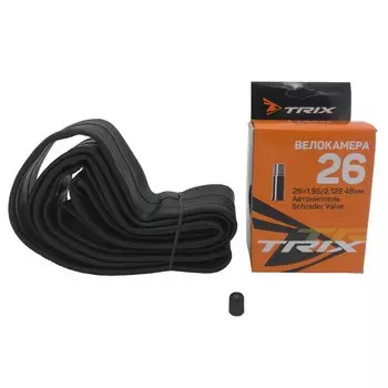 Камера велосипедная TRIX, 26x1.95/2.125 мм, автониппель 48мм, бутиловая, 48