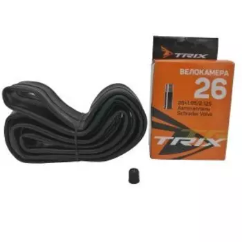 Камера велосипедная TRIX, 26x1.95/2.125 мм, автониппель, бутиловая, TBTX-26-195AV