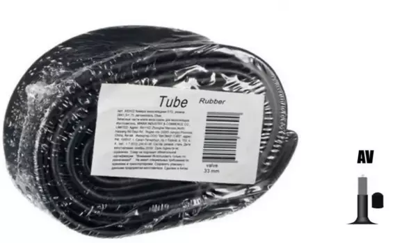 Камера велосипедная WANDA, 12 1/2x2,25, авто-ниппель A/V, упаковка пакет, CTSH12000012