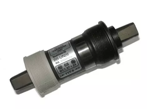 Каретка-картридж велосипедная Shimano ABBUN26B27B, ALIVIO/ACERA/ALTUS, вал BSA 68/127,5мм 5-587442_УЦЕНКА