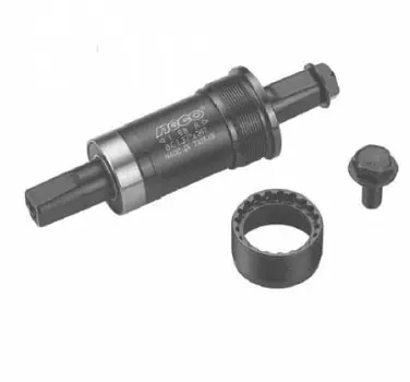 Каретка NECO B911 под квадрат, BSA 1.37”x24T, R/L, 120/167,0мм (28,5|120|18,5), B911-167.0 (Fatbike)